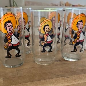 Rancho Pepsi Fiesta Glass Set -Vintage